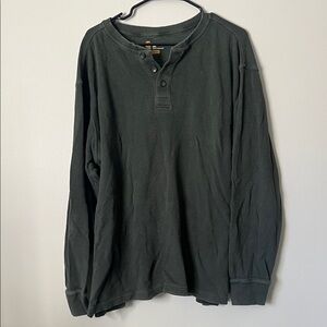Men's Carhartt Dark Green Henley Shirt